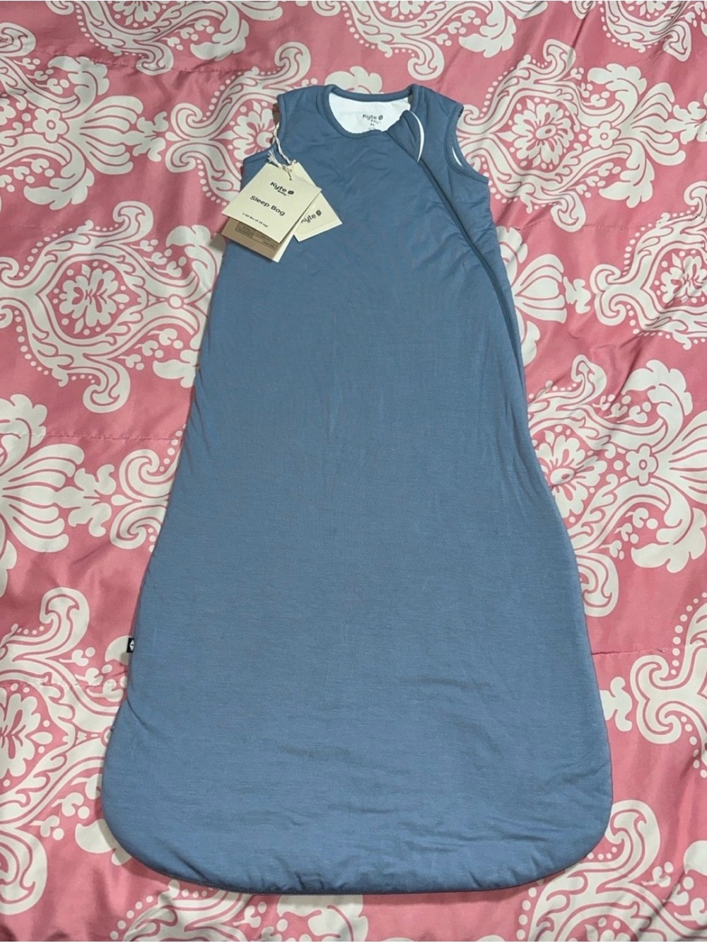 Kyte BABY Blue Sleeveless Baby Sleep Sack - Soft Jersey Wearable Blanket